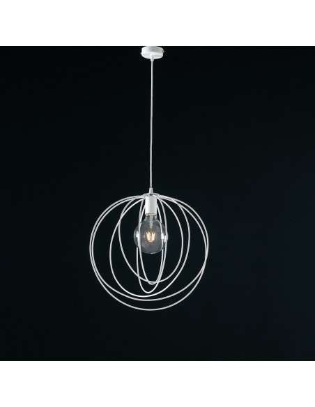 Round lampada a sospensione dal design minimal realizzata con