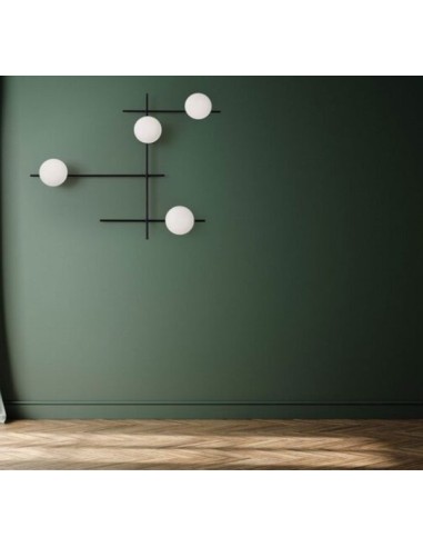 Lampada da parete o soffitto Moderna 4 luci versatile collezione Mikado -SFORZIN - MILOOX