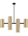 Lampadario a sospensione minimal in oro e nero collezione Metropolis -LEOLUX